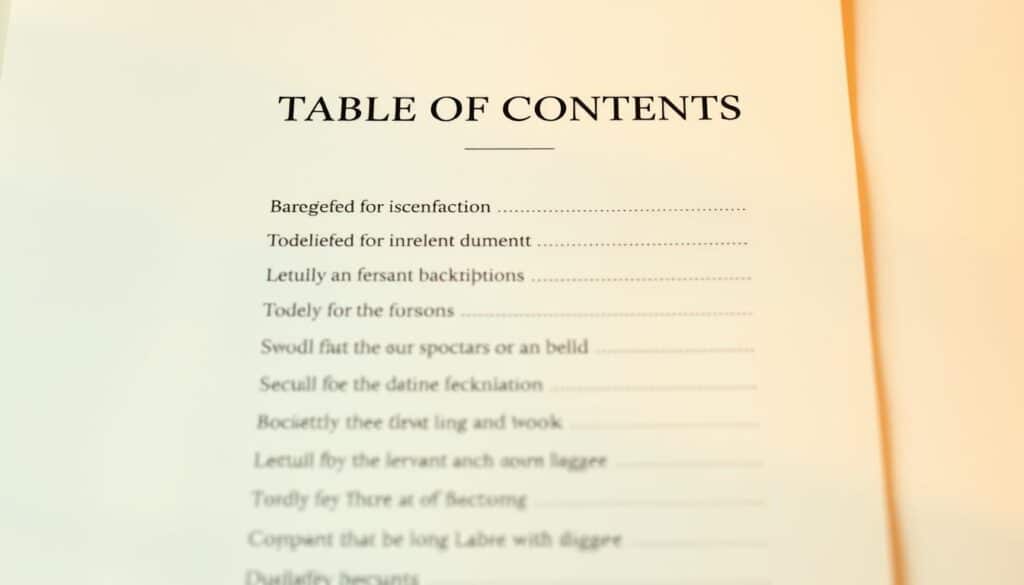 πίνακας περιεχομένων word